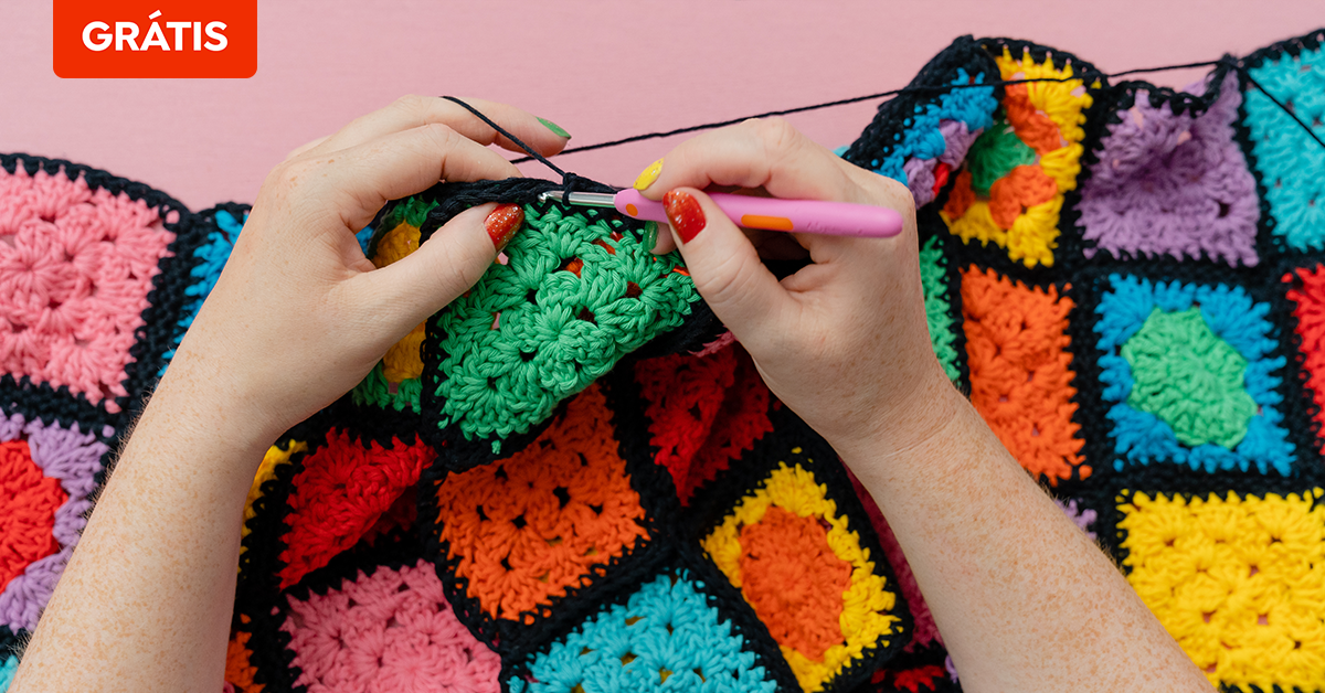 quadrados de croche