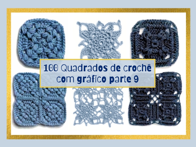 quadrados de croche