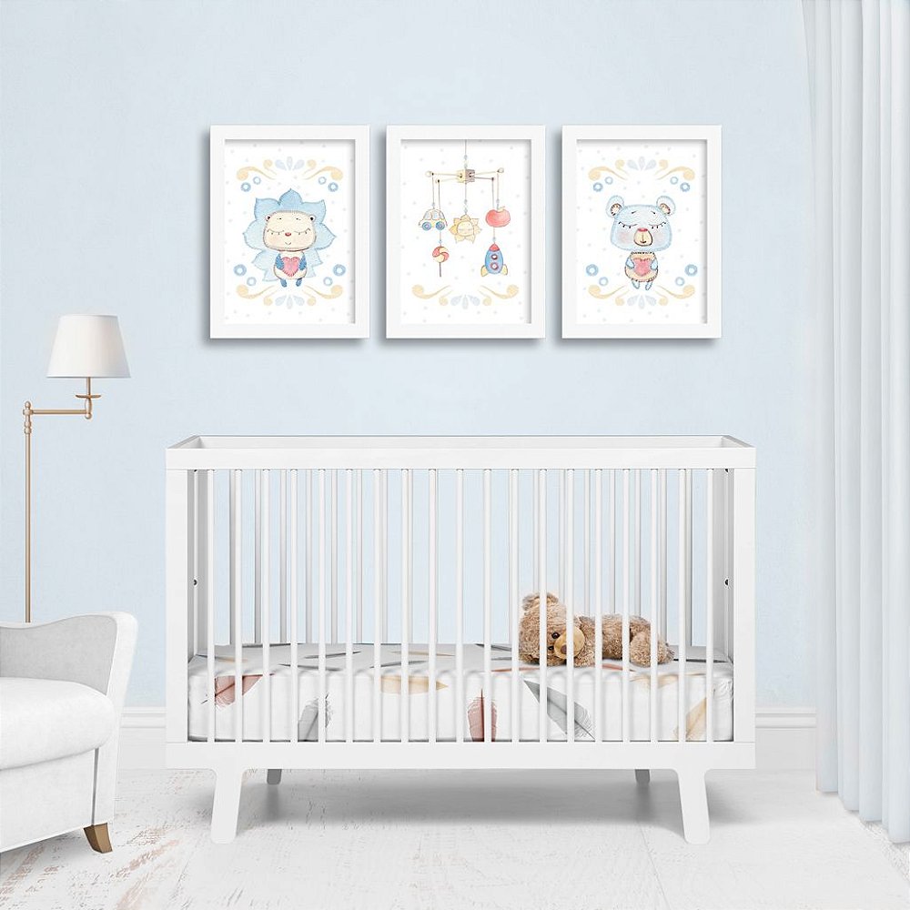 quadrinhos para quarto de bebe