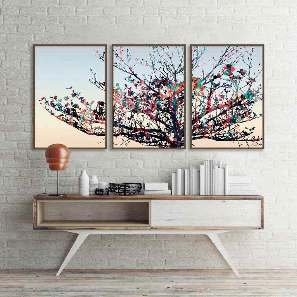 quadro minimalista preto e branco para sala pequena