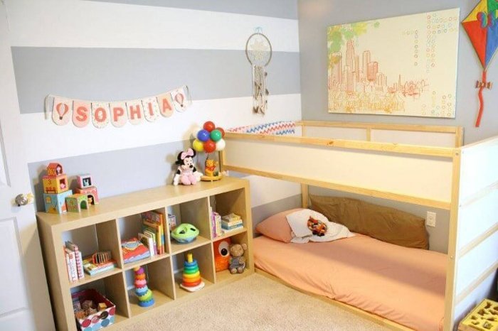 quarto bebe montessoriano