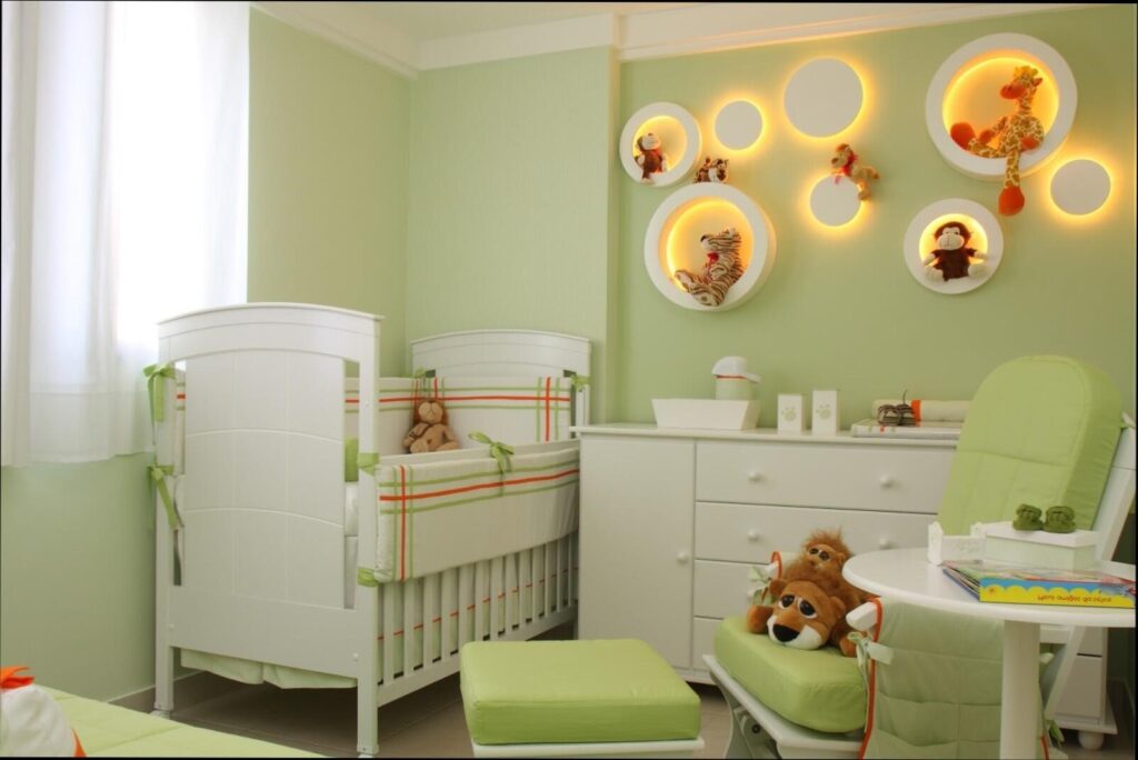quarto de bebe amarelo