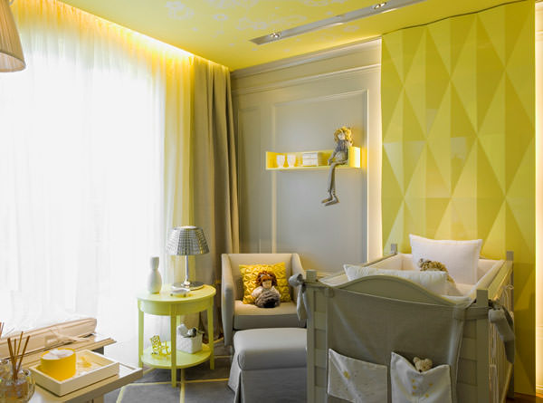 quarto de bebe amarelo