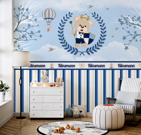 Como Escolher o Papel de Parede Ideal para Quarto de Bebê Azul Marinho