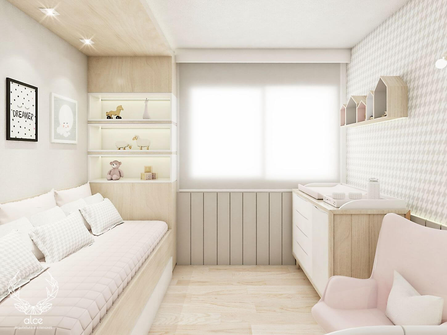 quarto de bebe clean