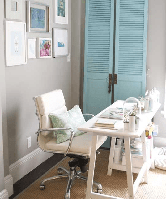 quarto de bebe com home office