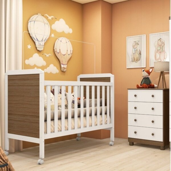 quarto de bebe com moveis escuros
