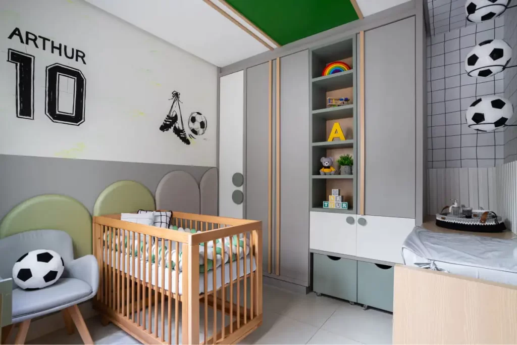 Transforme as Paredes: Adesivos e Papéis de Parede para Quarto de Bebê Futebol