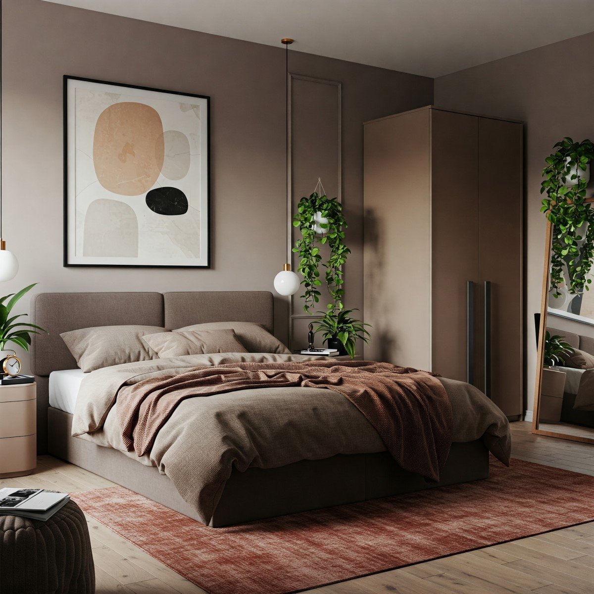 quarto de casal aconchegante