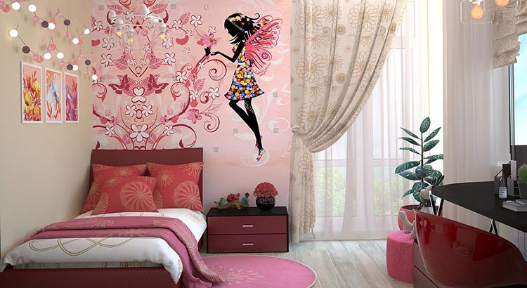 quarto de menina simples e barato