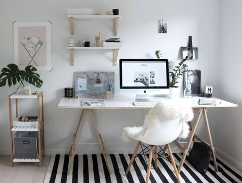 quarto escritorio decoração