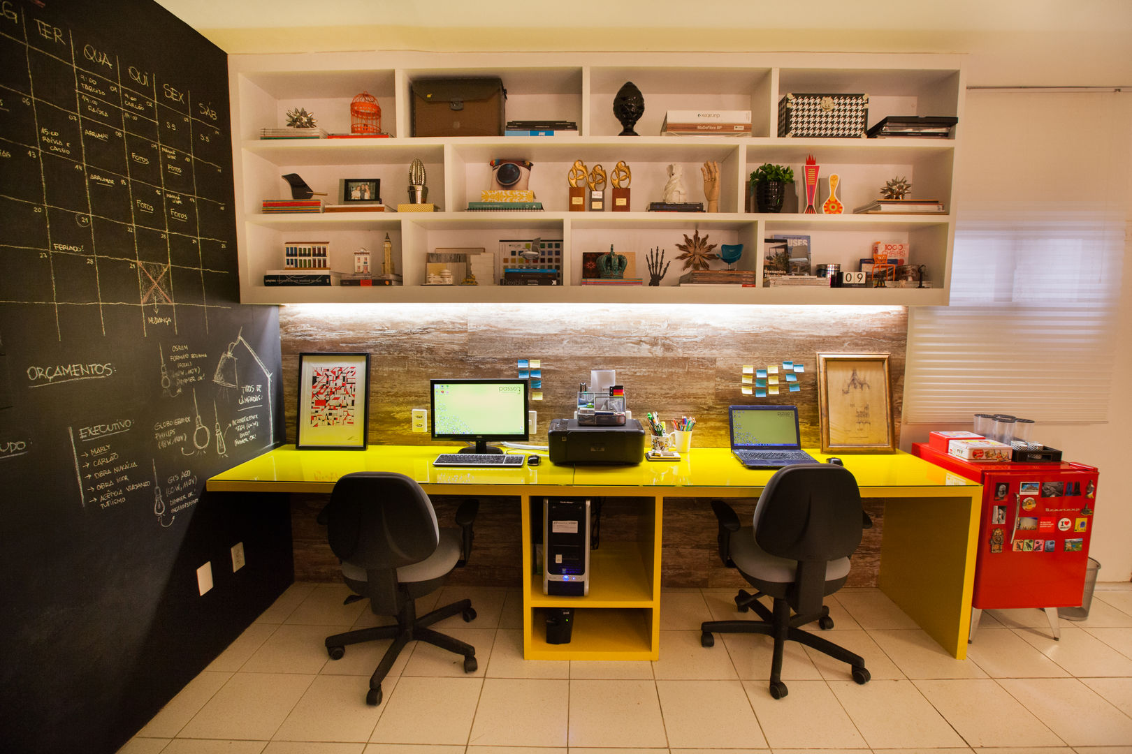 como fazer escritório no quarto pequeno