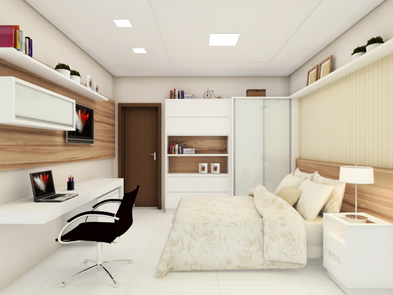 quarto escritorio decoração