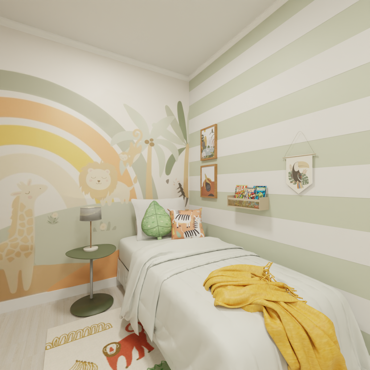 decoração quarto de menino simples