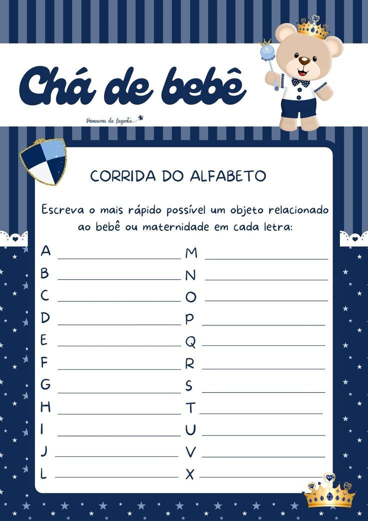 quiz da gravidez cha de bebe