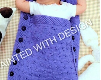 receita de saco de dormir para bebe em trico