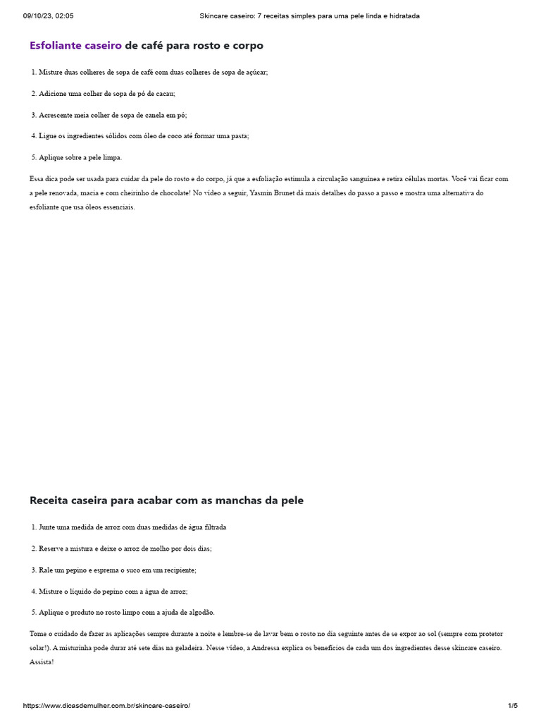 erros comuns ao fazer skincare caseiro e como evitar