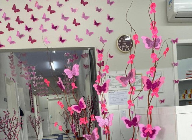 custo médio decoração recepção outubro rosa