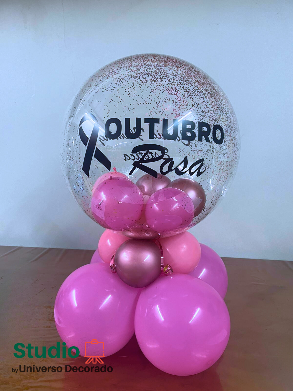 decoração recepção outubro rosa vs decoração geral evento