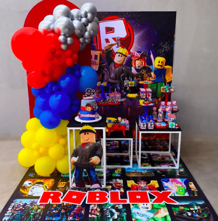 como decorar festa roblox