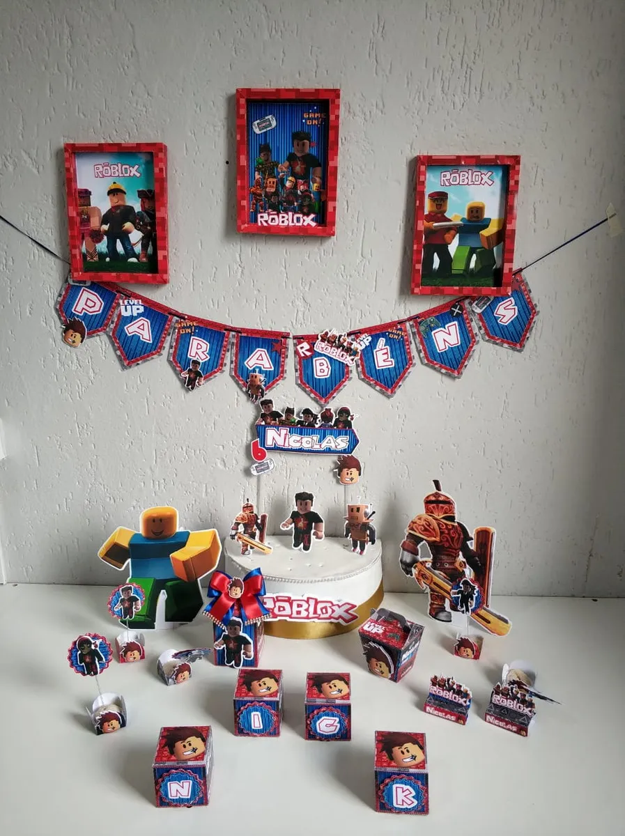 decoração roblox para menino