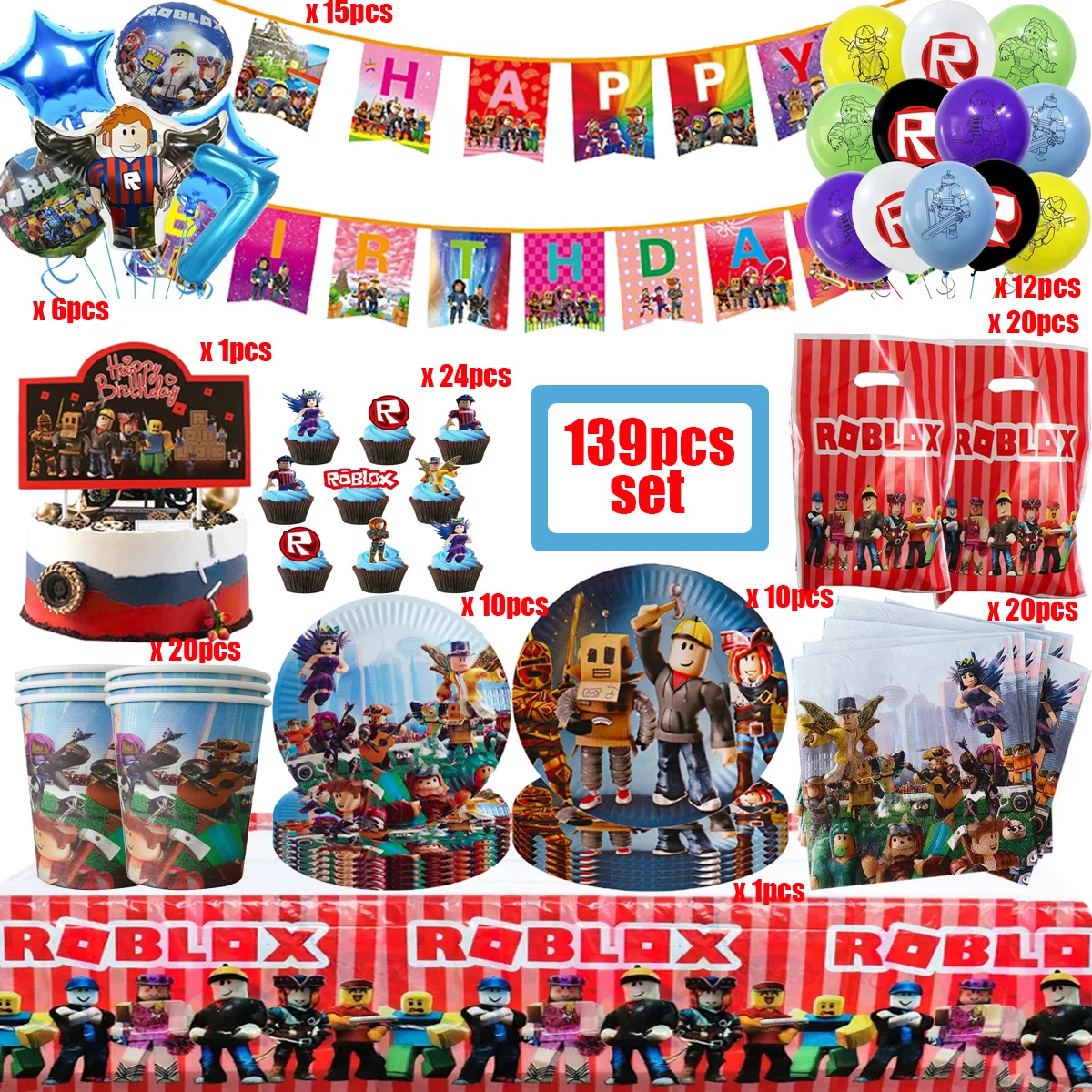 decoração roblox com doces