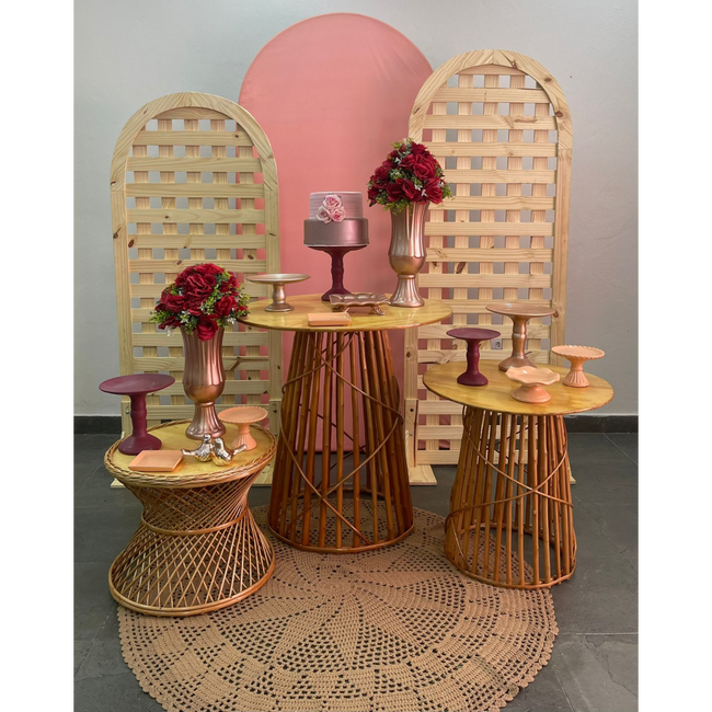 decoração rose gold luxuosa