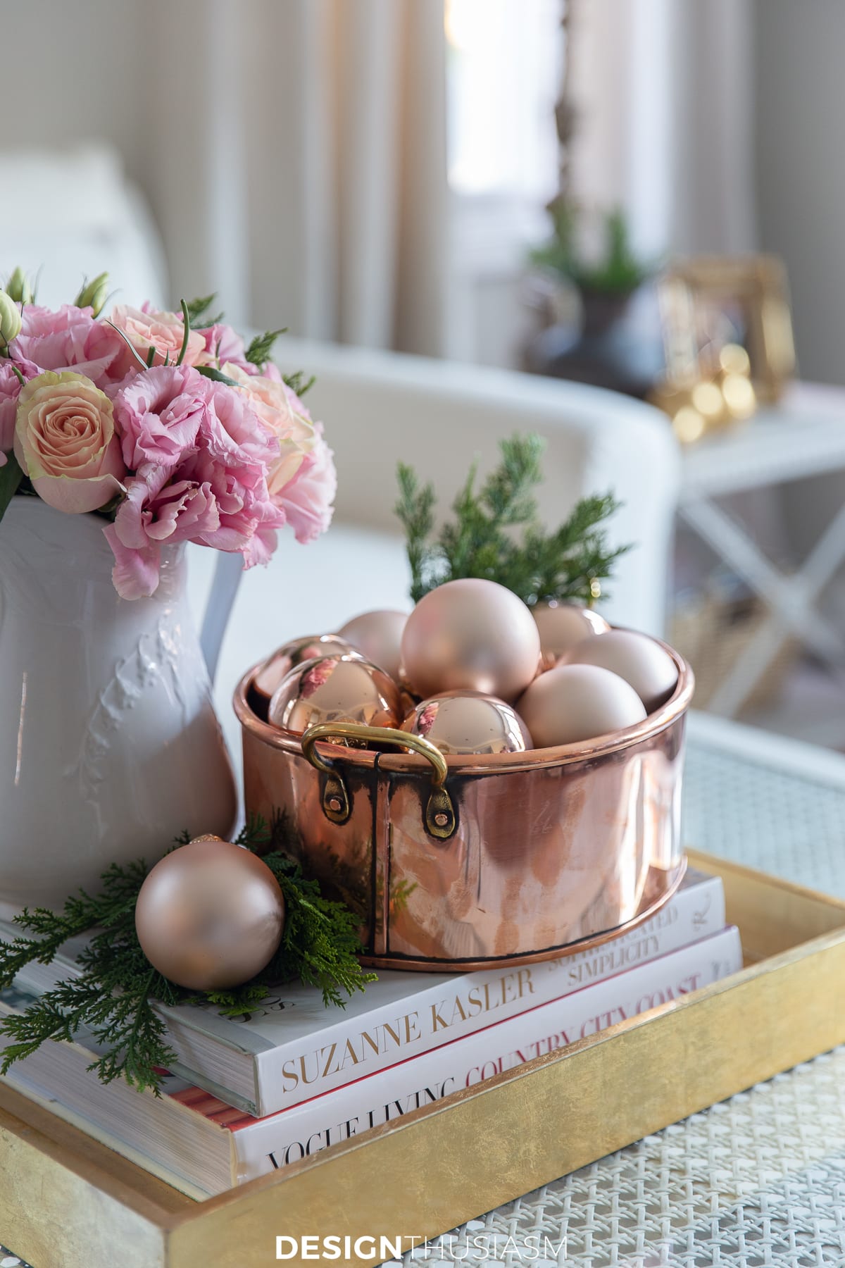 combinações de cores com rose gold
