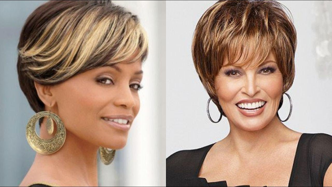 corte pixie com volume no topo para rosto redondo