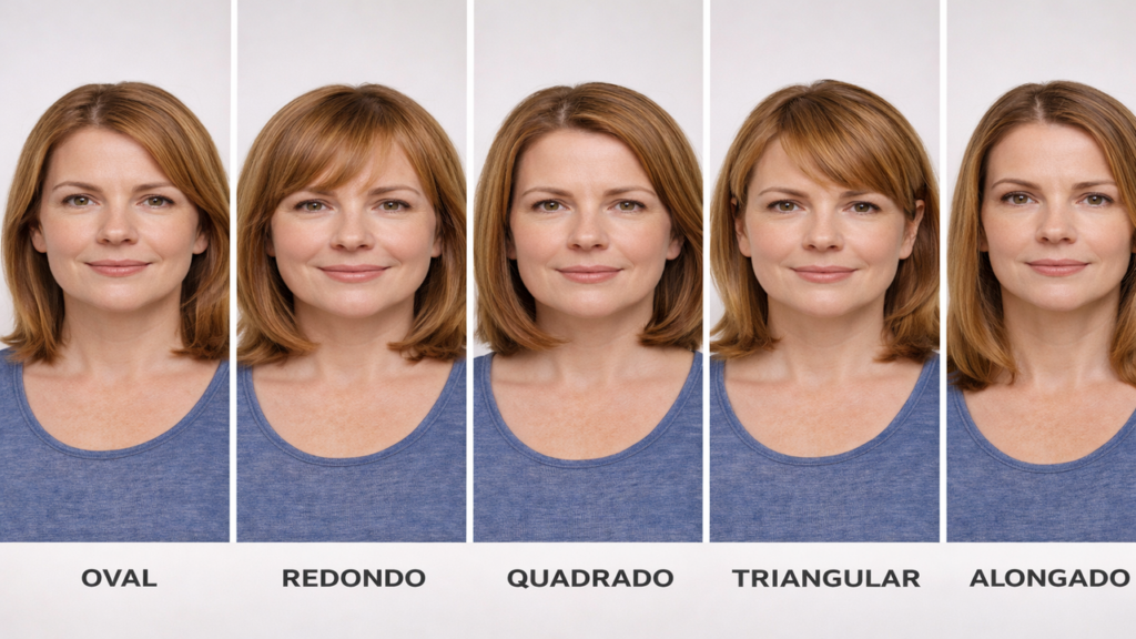 corte chanel de bico rosto redondo