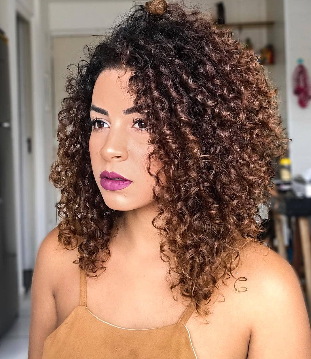 franja para rosto redondo