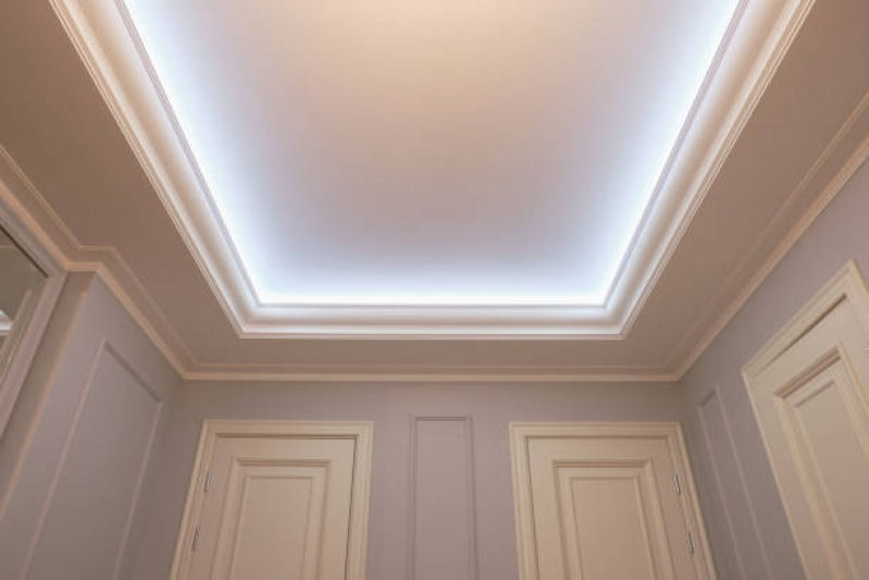 sanca de gesso aberta com led