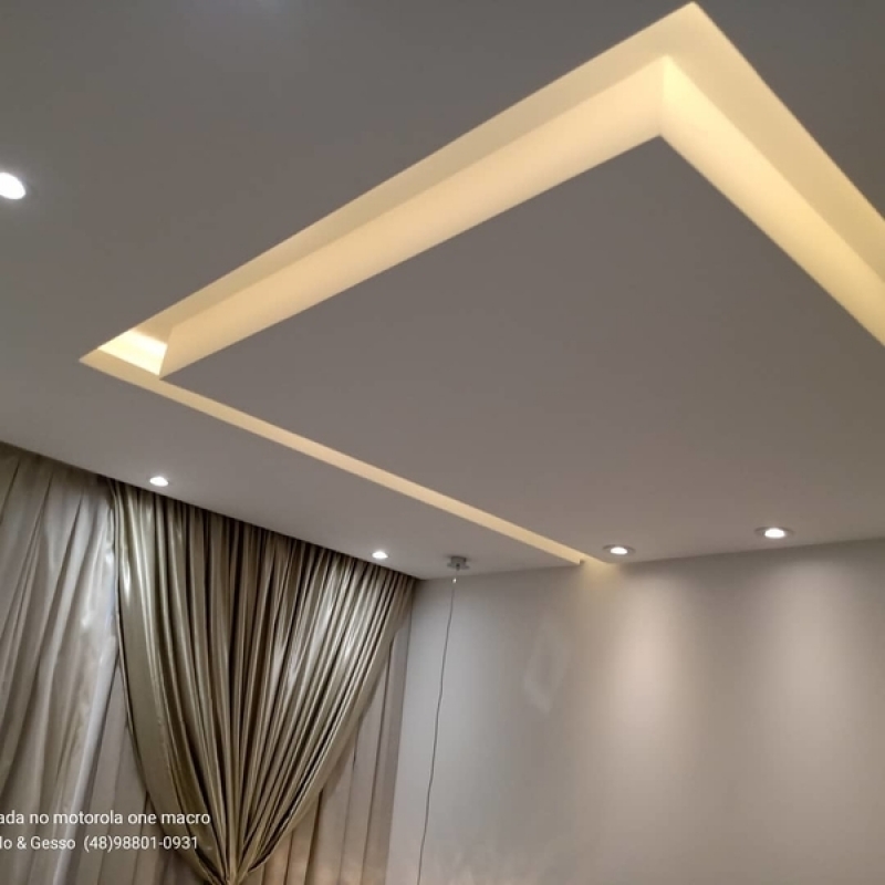 instalação de sanca aberta de gesso