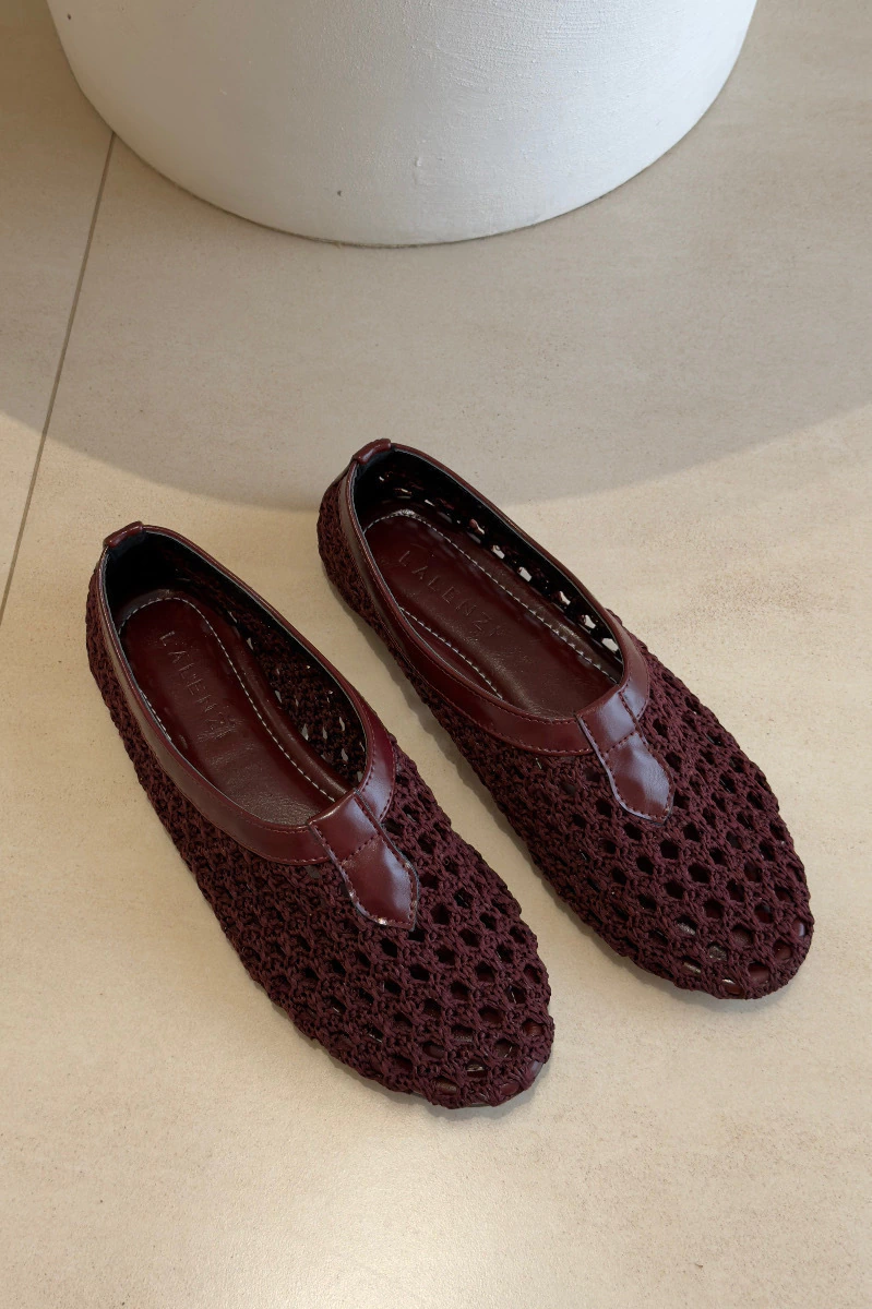 sapatilhas de crochê