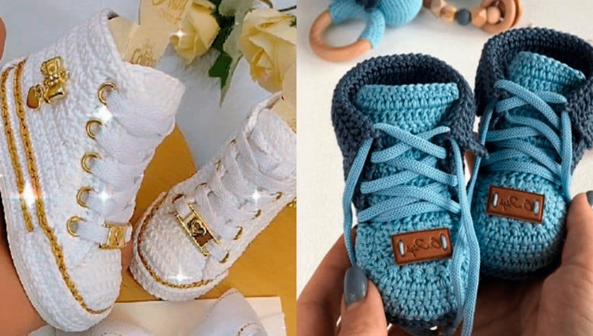 ideias sapatinho croche bebe modelos criativos