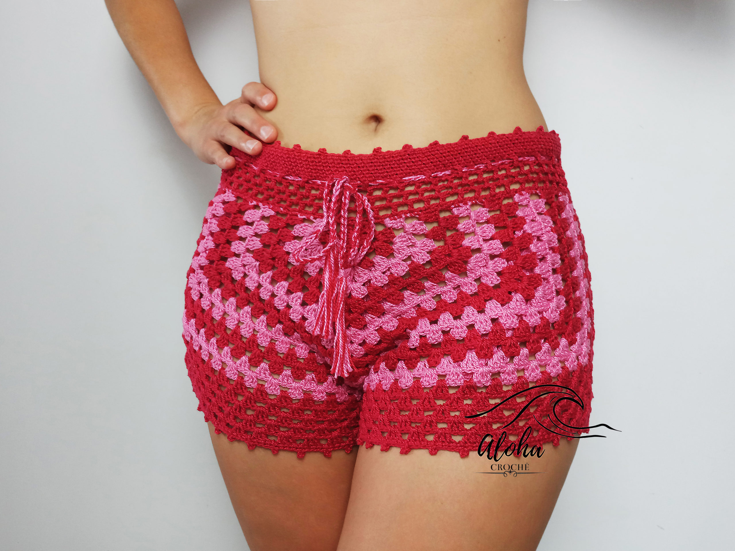 Inspiração Verão 2026: Shorts de Crochê com Temática Marinha