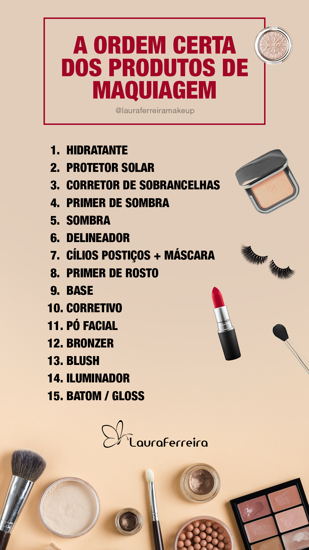 sequência correta de skincare