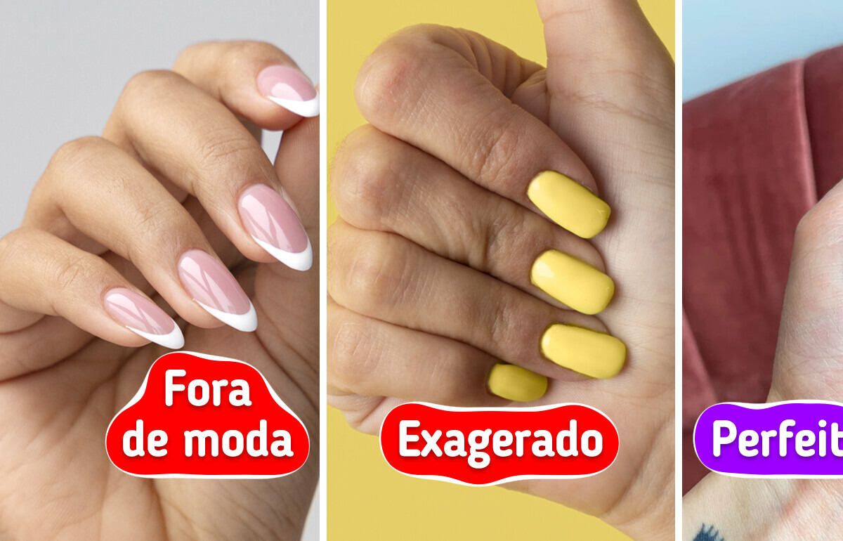 unhas formato oval