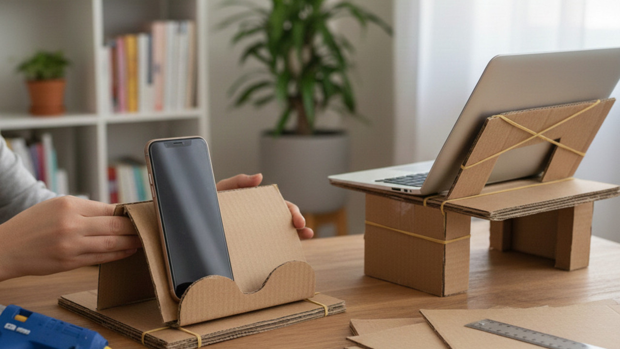 ideias criativas suporte notebook diy