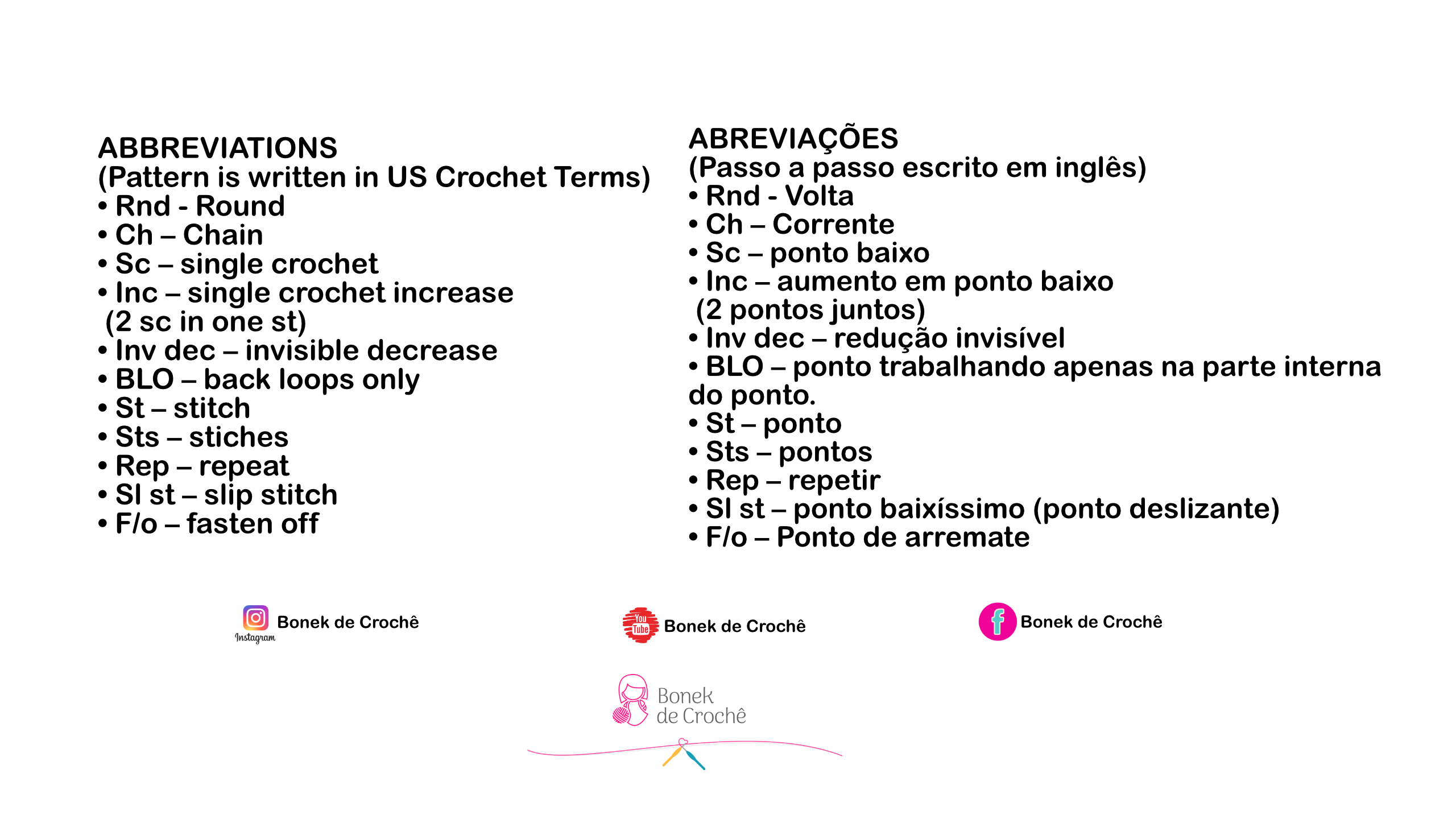 Abreviaturas Essenciais do Crochê: Desvende Receitas de Qualquer Idioma