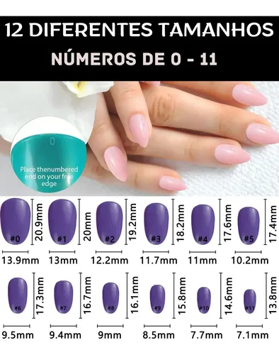 Unhas Naturais - Tamanho de Segurança