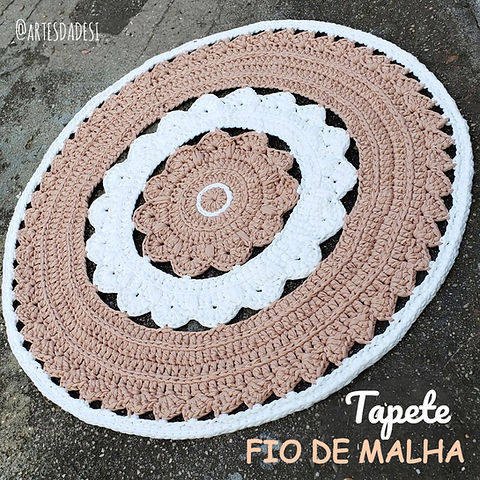 Passo a Passo: Faça Seu Próprio Tapete de Crochê com Fio de Malha para Iniciantes