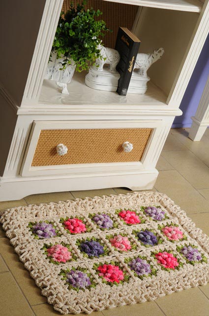 tapete de croche labirinto