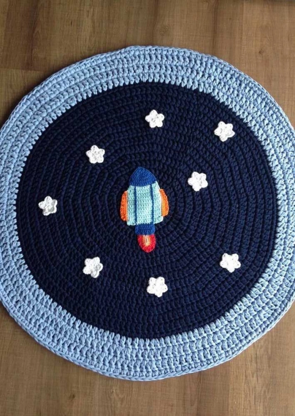 tapete de crochê para criança