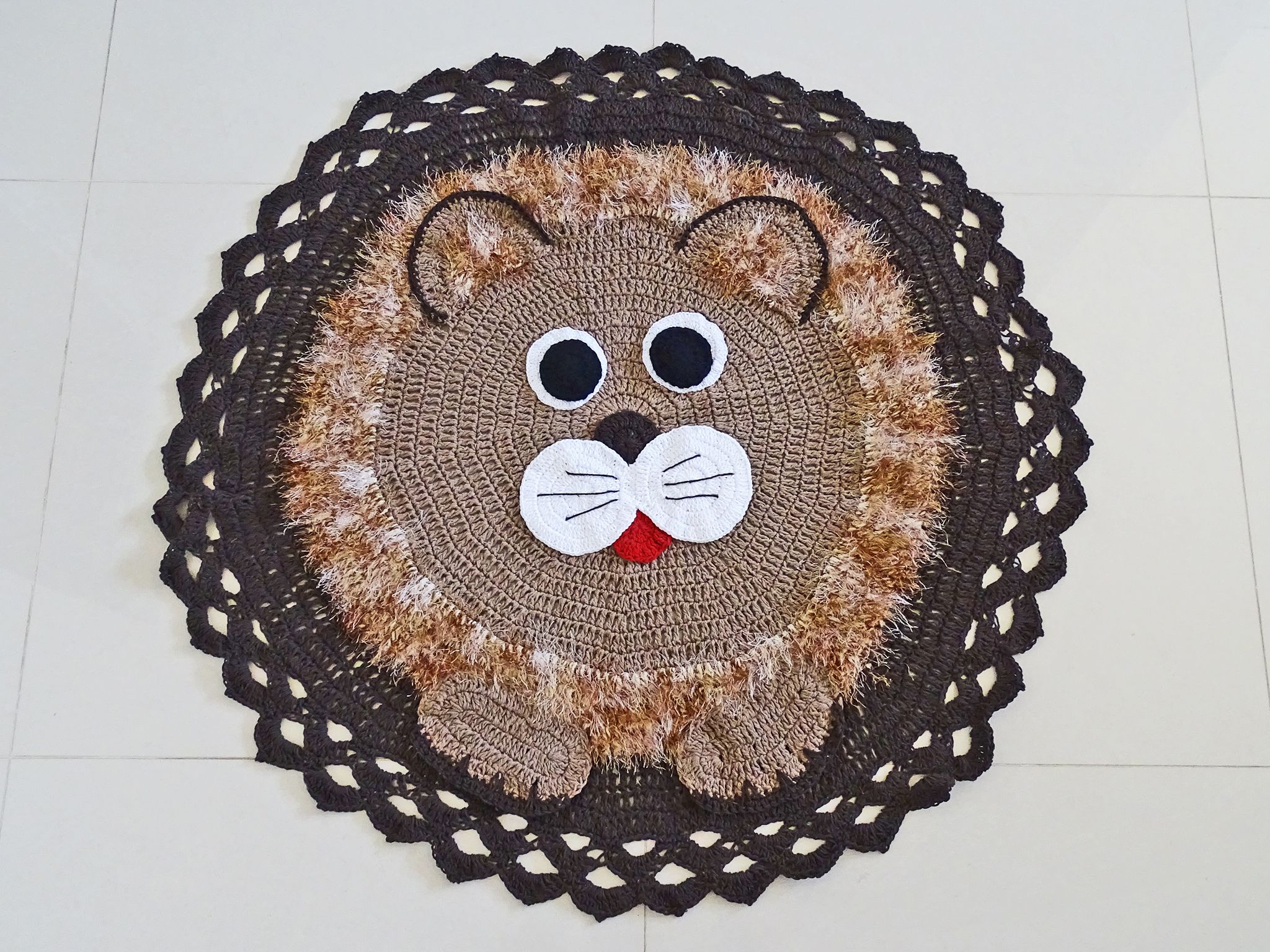 tapete de crochê para criança