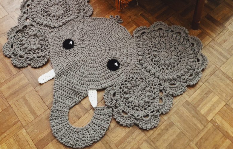 tapete de crochê para criança