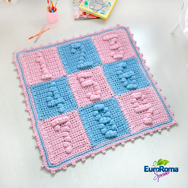 tapete de crochê para criança