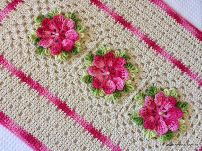 como fazer tapete de crochê quadrado para iniciantes