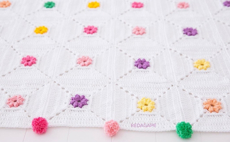 como fazer tapete de crochê quadrado para iniciantes
