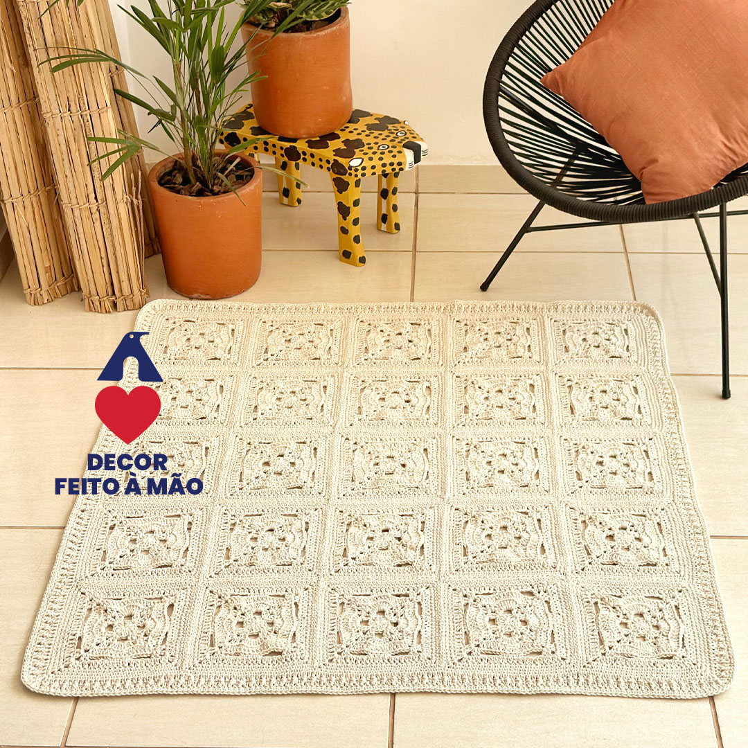 erros comuns ao fazer tapete de crochê quadrado